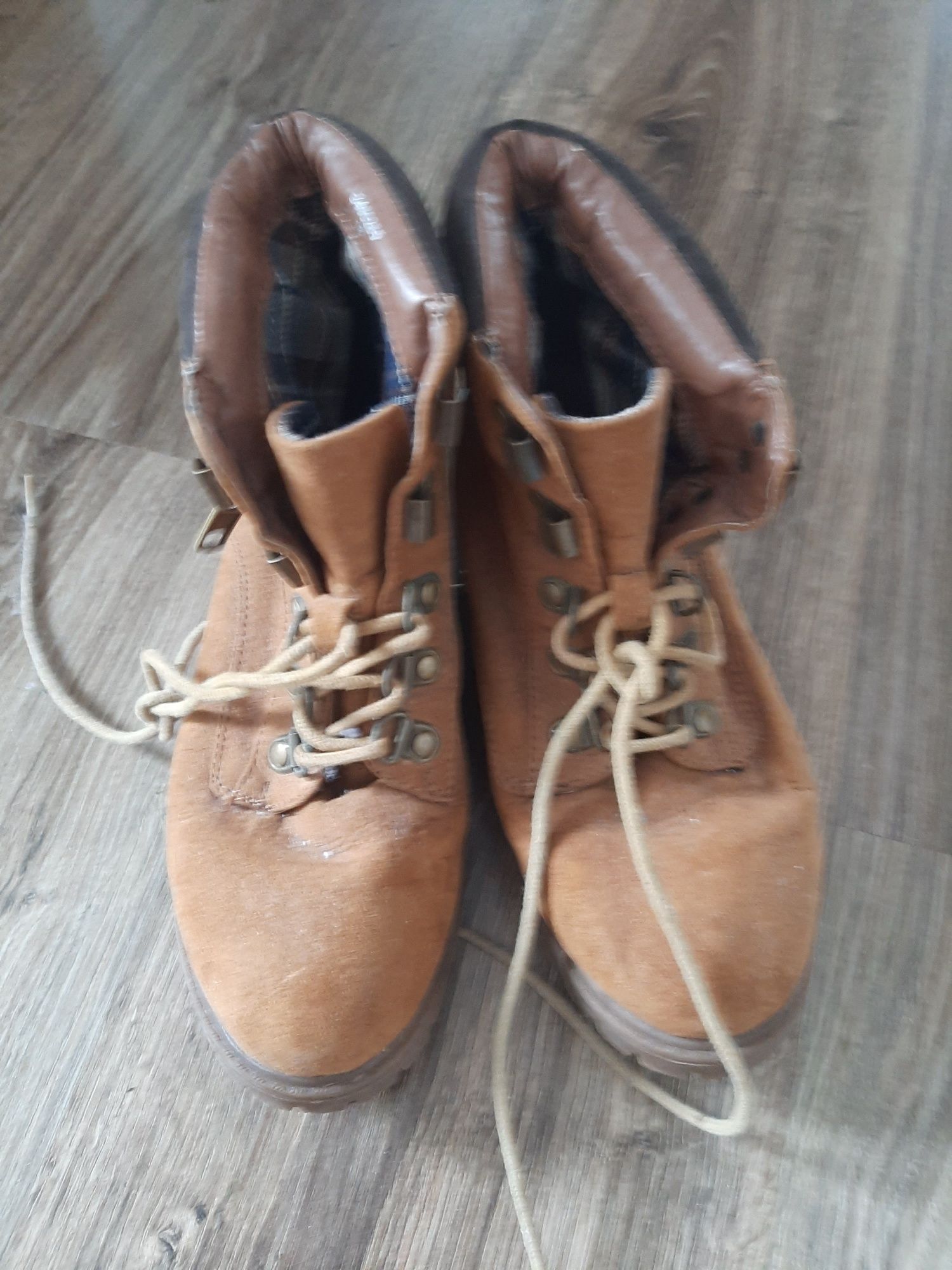 New Look buty Botki trzewiki damskie 36 trapery karmelowe jesienne