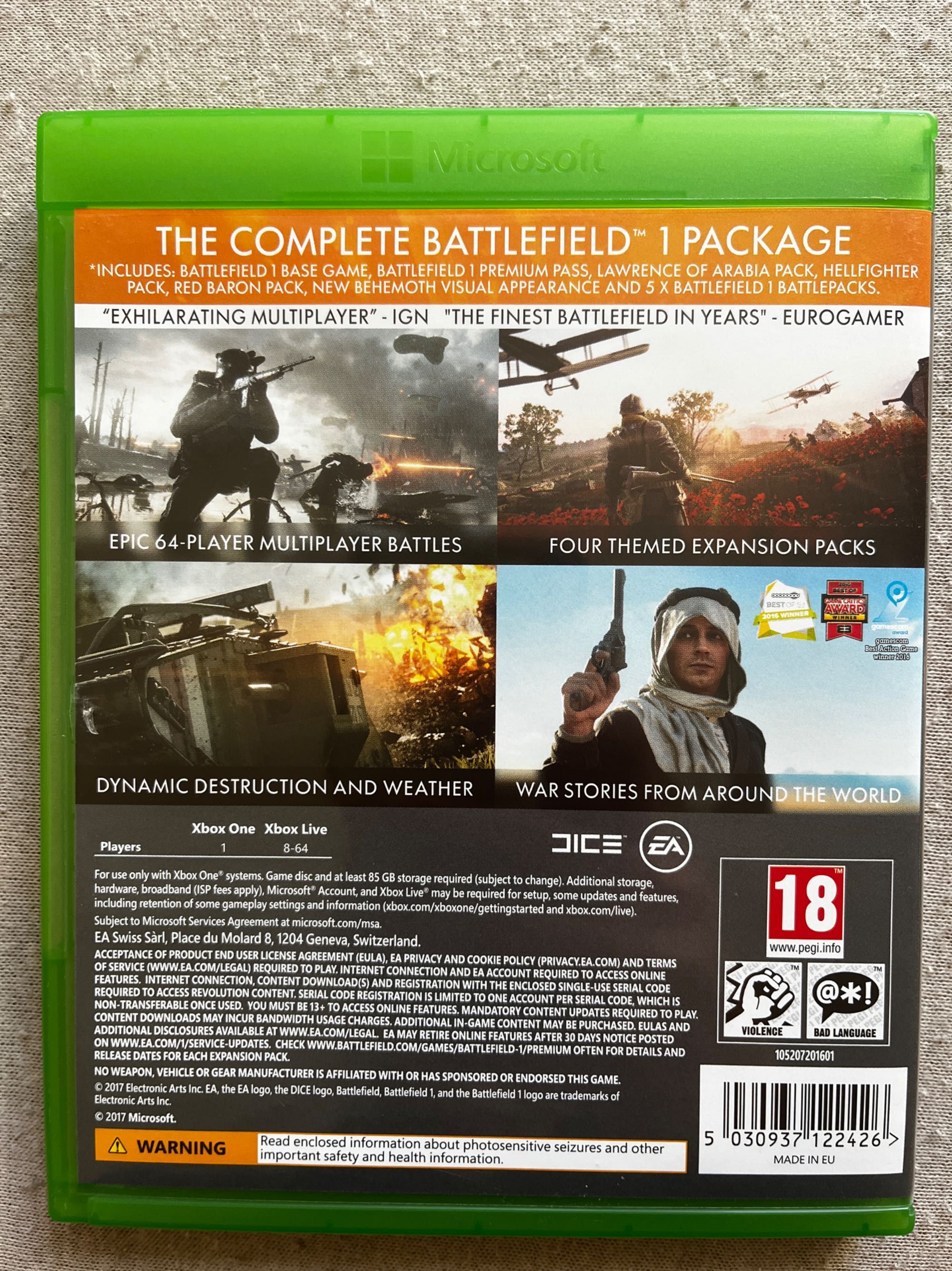 Battlefield 1 Xbox one/series X