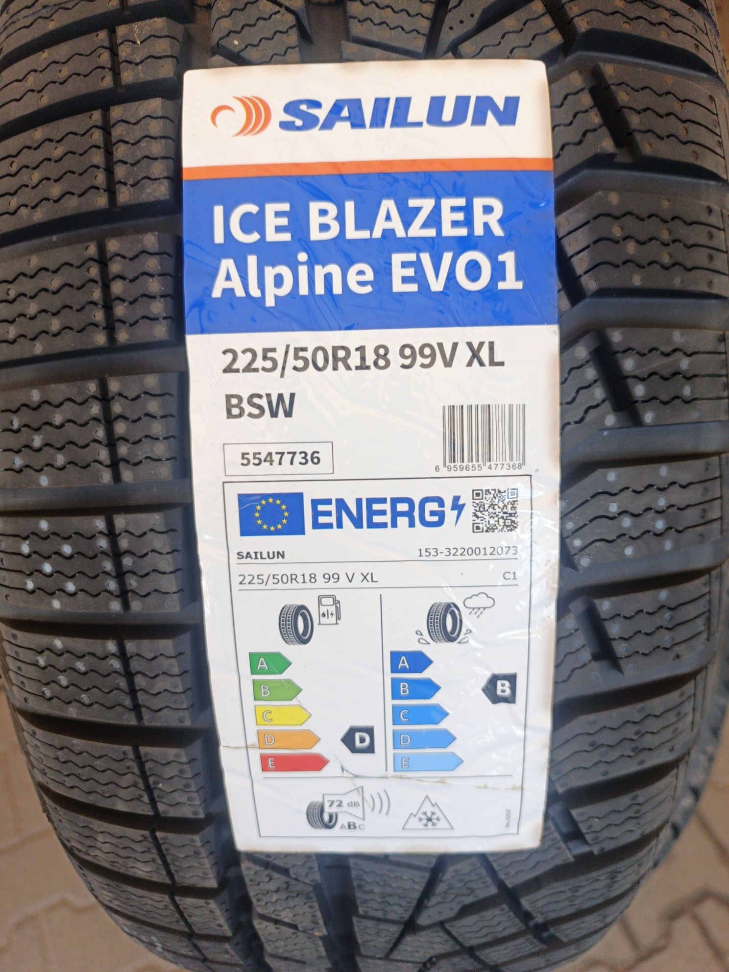 Nowe opony zimowe 225/50/18 99V Sailun Alpine EVO1 2025r