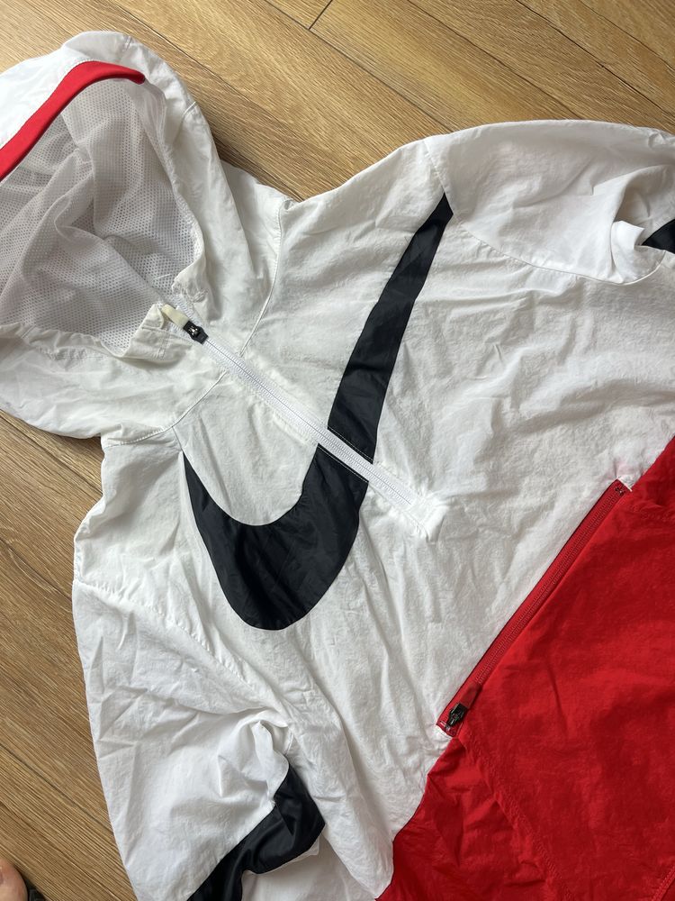 Nike Big Swoosh Kurtka Wiatrówka Anorak Drill Rap Streetwear