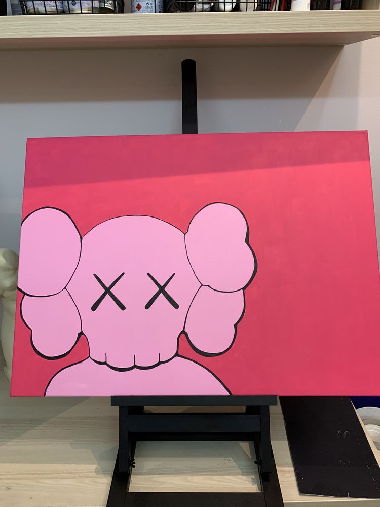 Картина современное искуство kaws pop art