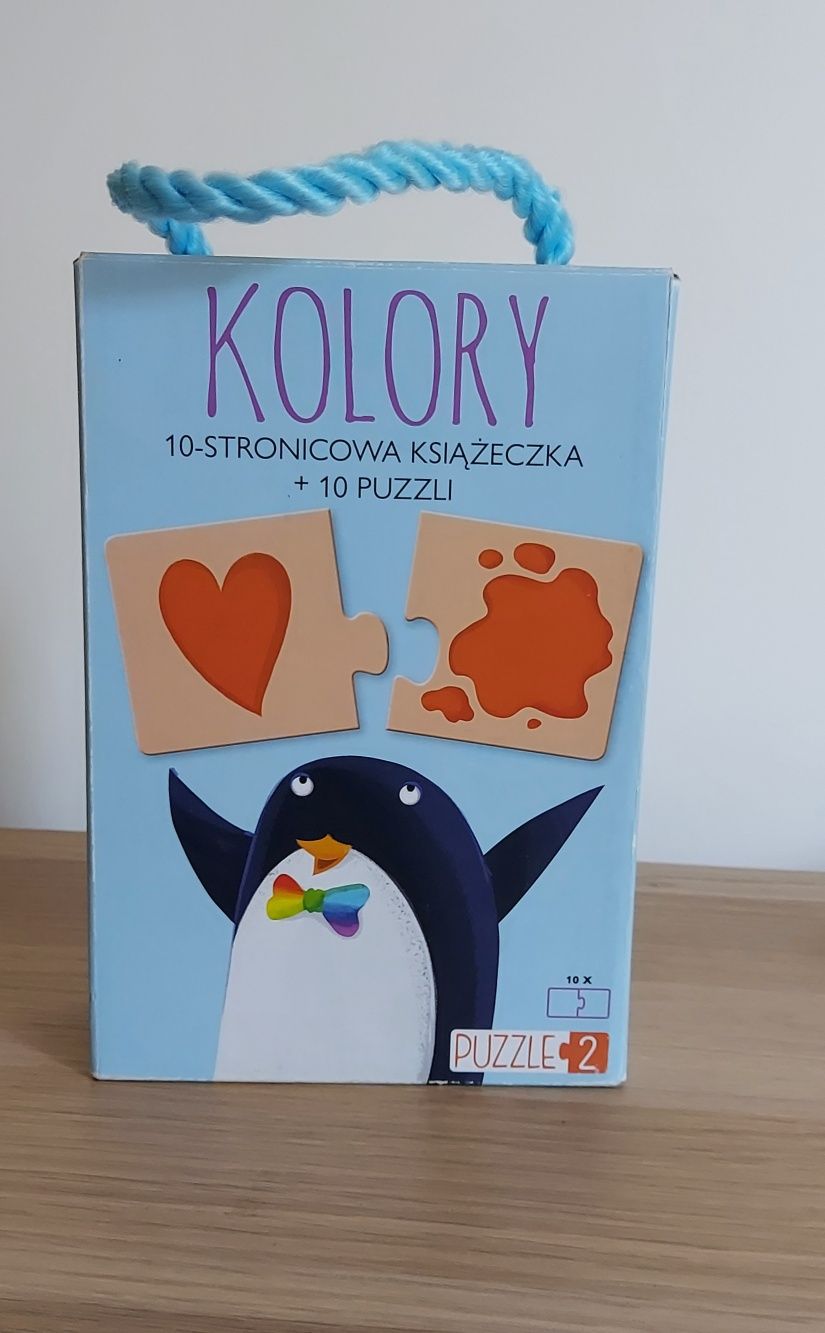 Olesiejuk Kolory Książeczka + 10 puzzli Puzzle