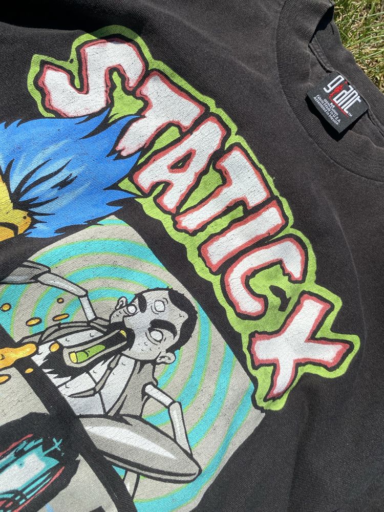 Og tee koszulka made USA vintage 2001 Static X Giant M rare affliction