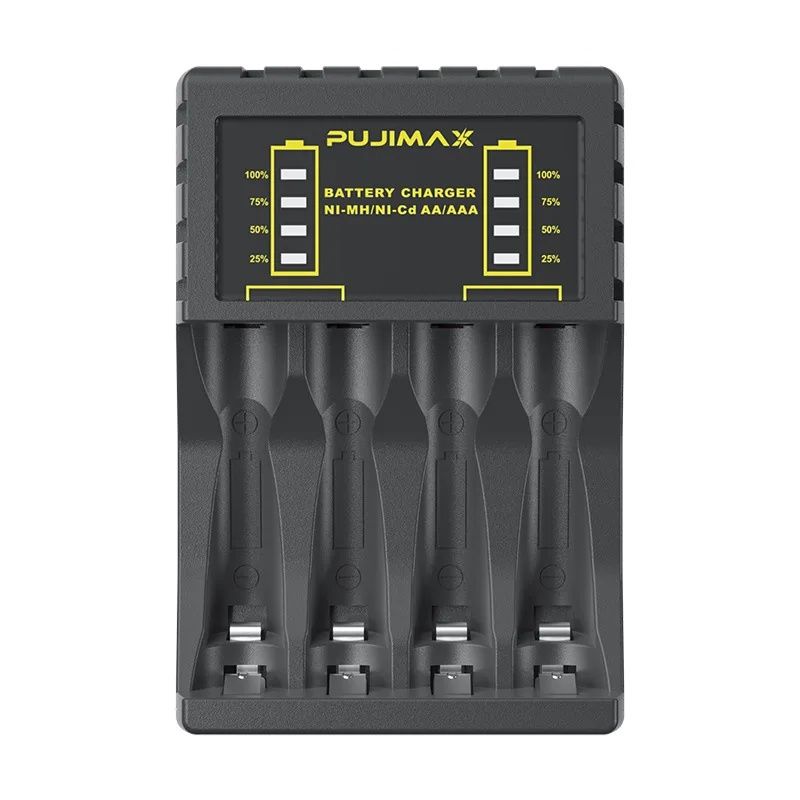 Зарядний пристрій для акумуляторних батарейок Pujimax на 4 слоти