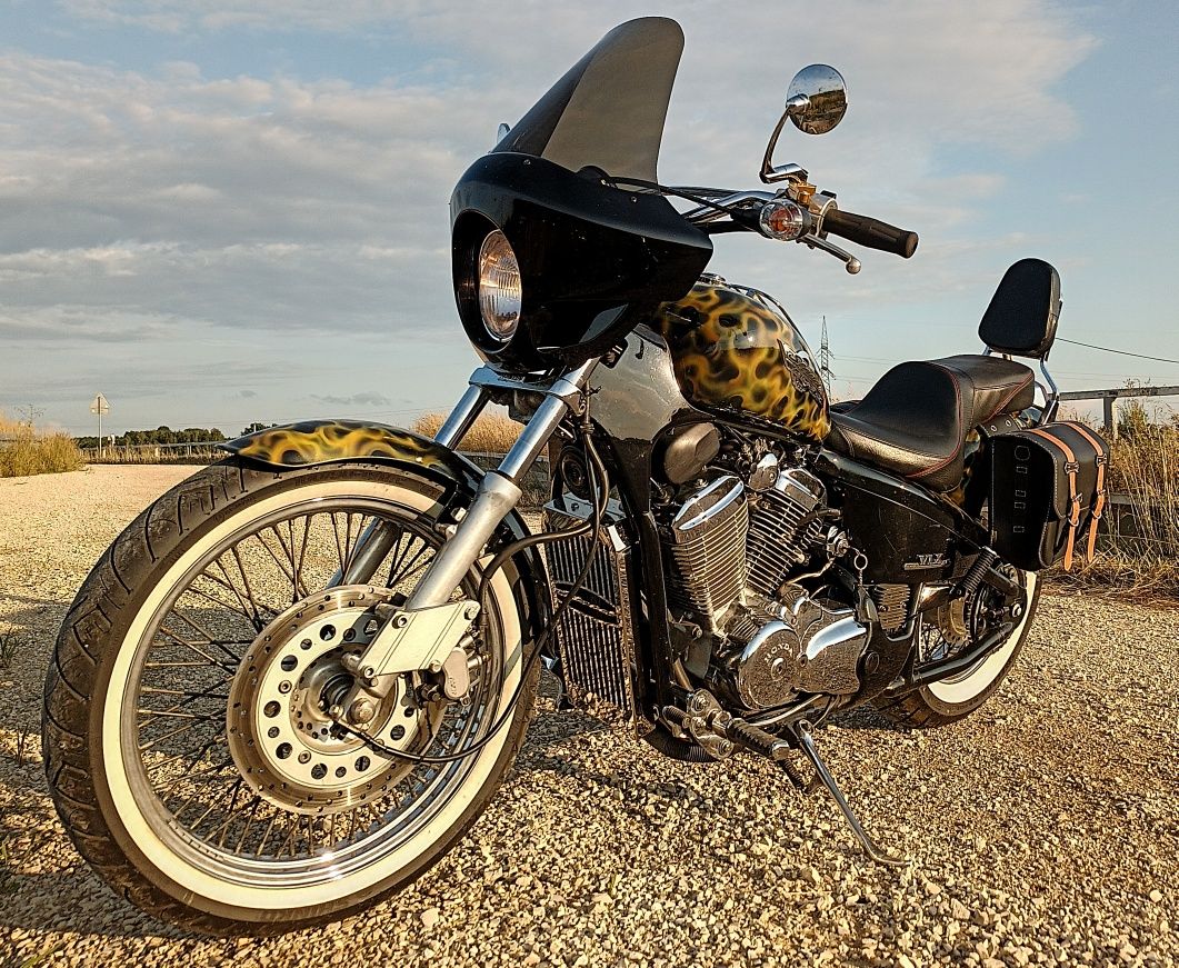 Honda vlx400 Steed custom aerograf jak vt600 shadow doinwestowany