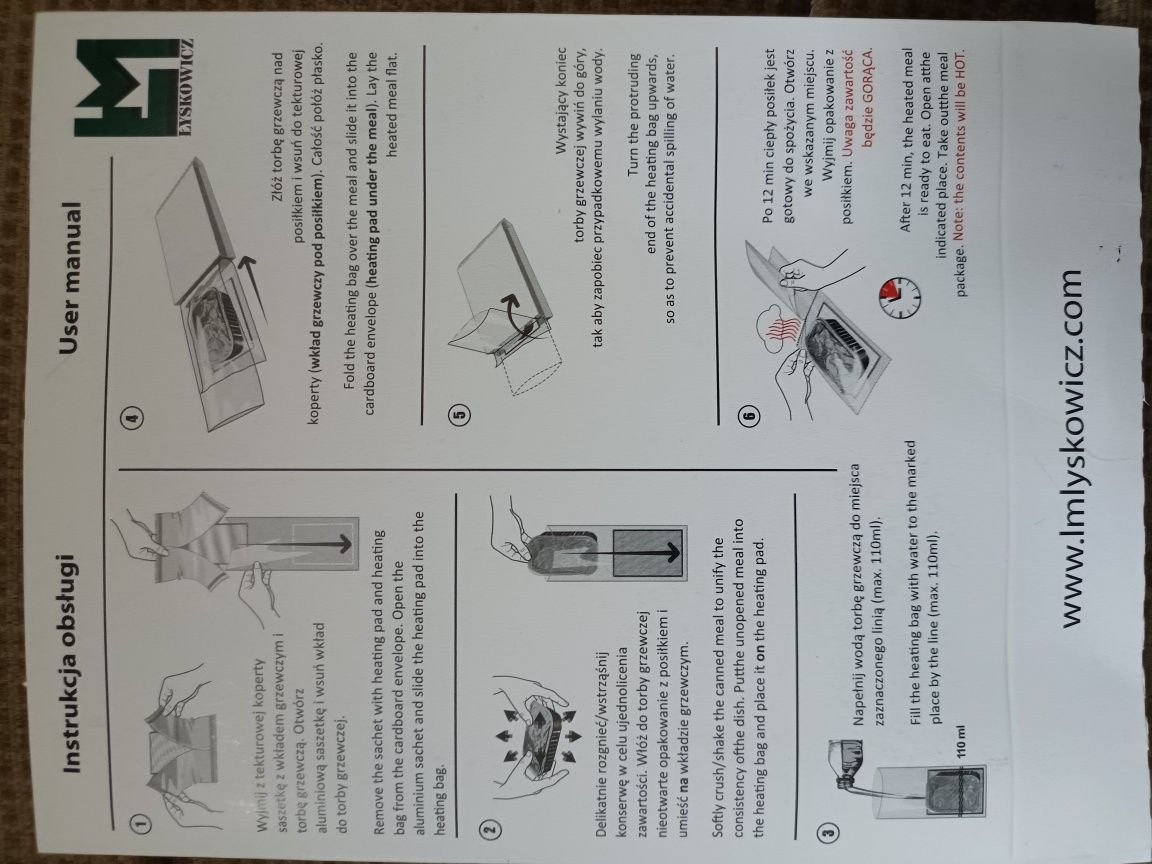 Bezpłomieniowy podgrzewacz chemiczny ogrzewacz ocieplacz mon wp wojsko