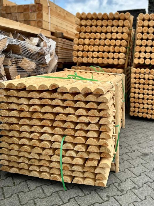 Palisady, wałki toczone, półwałki - TARTAK