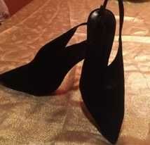 ZARA_Eleganckie Czarne_Szpilki_Zamsz Nat._37_OKAZJA