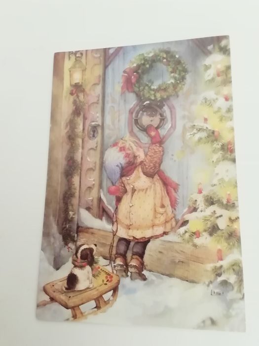 Postal de natal de Lisi Martin de 1992