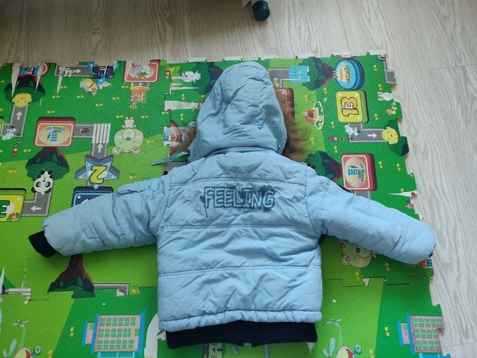 Дуууже тепла зимова куртка для хлопчика