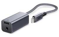 ESR USB C Adapter Słuchawki Adapter 2 w 1 3,5 mm z szybkim ładowaniem