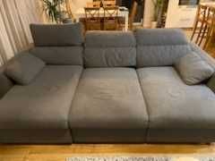 sofa IKEA Eskiltuna, 3 osob rozkładana z szezlągiem - dostawa gratis