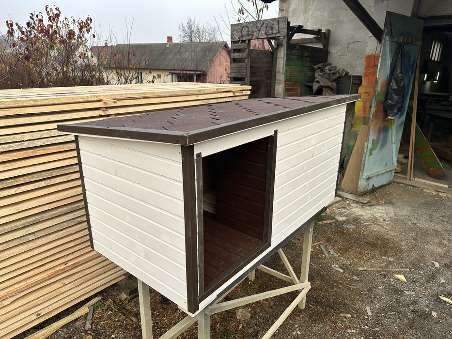 Будка утеплена з тамбуром для лабрадора