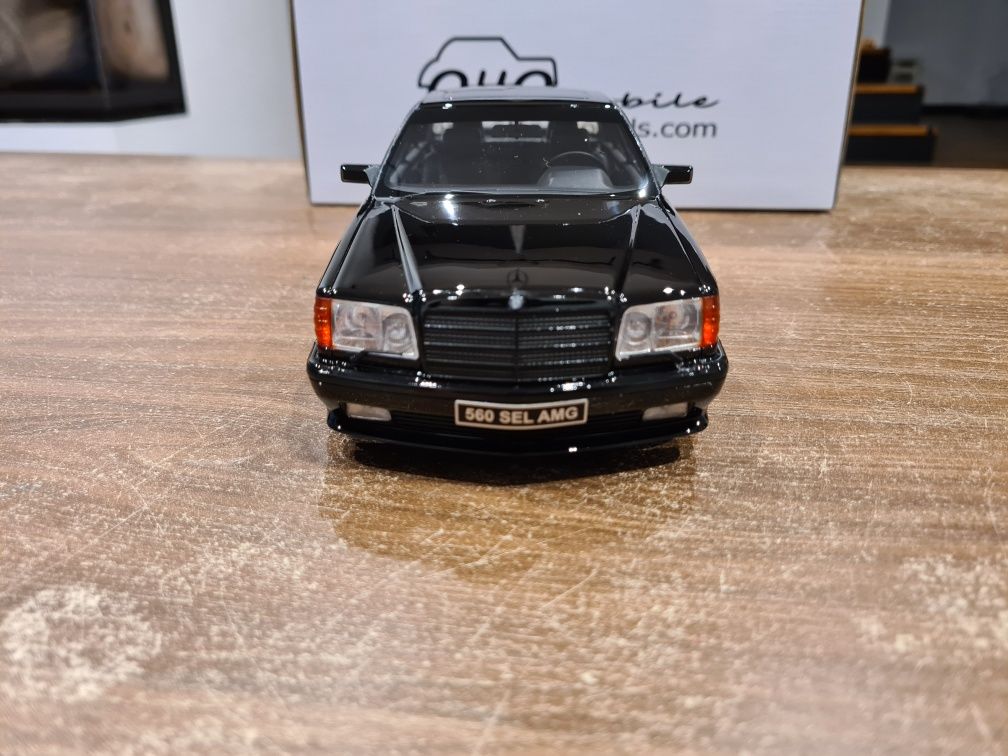 Mercedes-Benz 560 (W126) SEL 6.0 AMG - 1989, black Otto Mobile 1:18