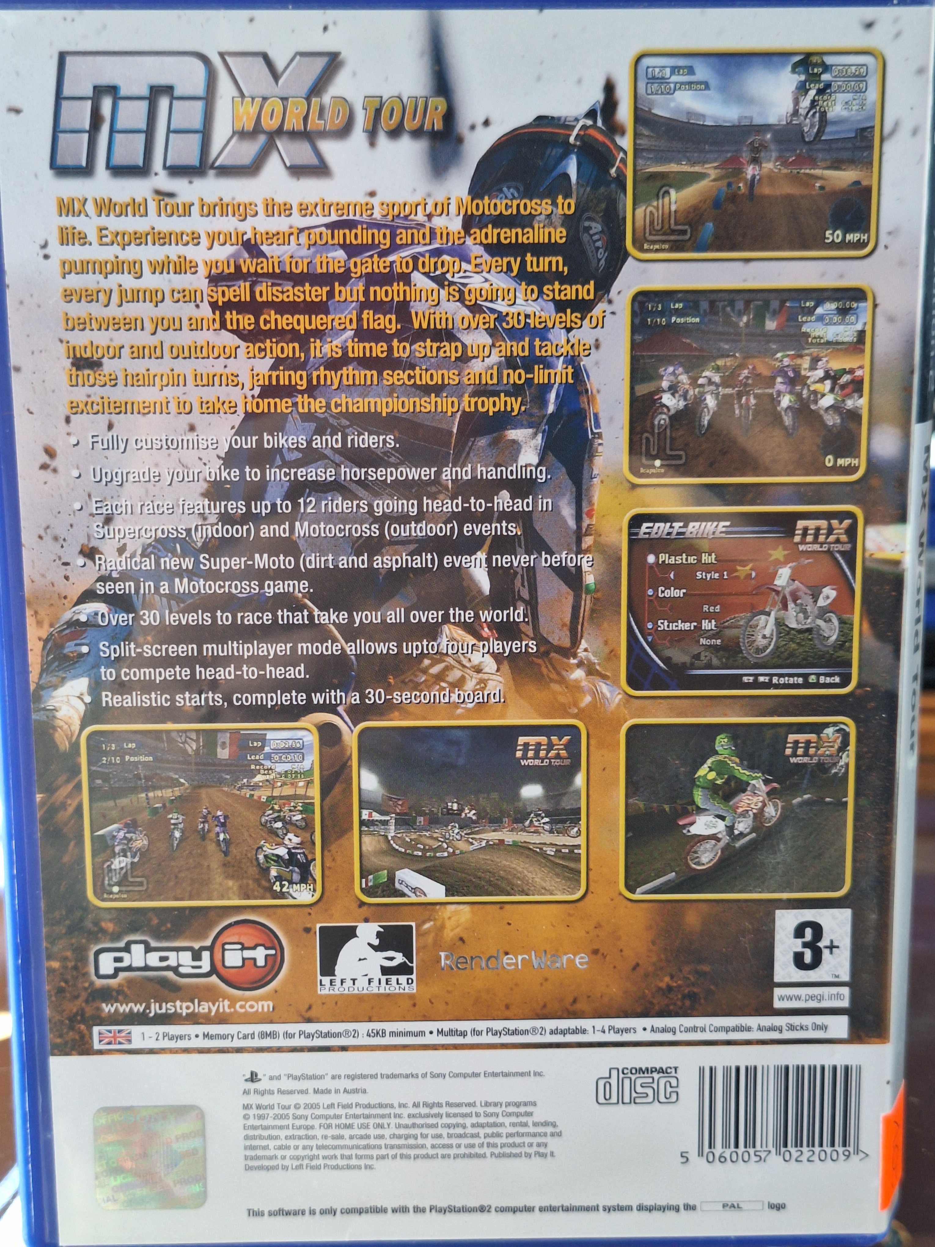 MX World Tour PS2, BDB, Sklep, Wysyłka, Wymiana Centrum Grania