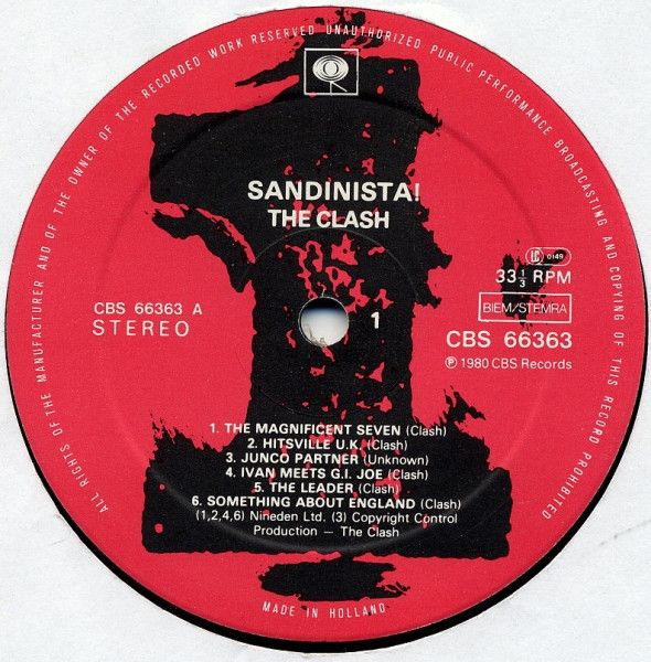 THE CLASH ‎– Sandinista! - 3xLP - 1980