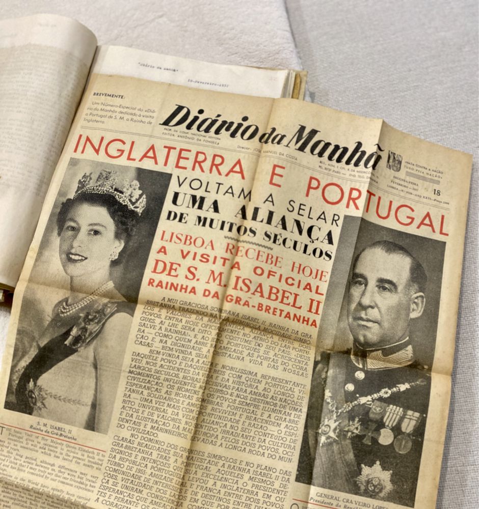 Documento Inédito | visita Rainha Isabel II a Portugal 1957