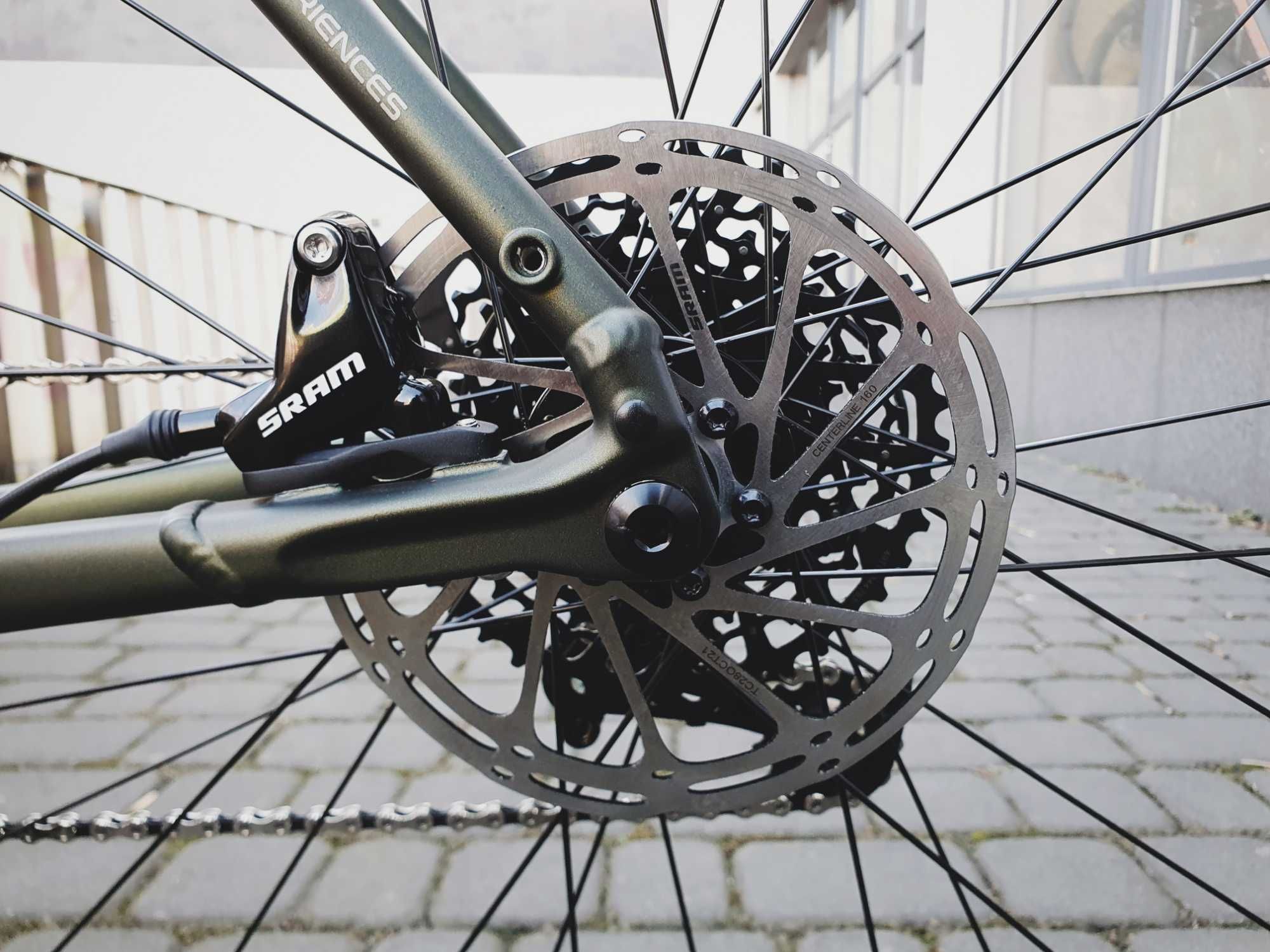 Romet Boreas 2, zielono-grafitowy, rozm. 52, 54, gravel, sram apex
