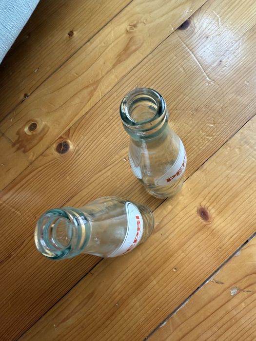 Kolekcjonerska butelka Pepsi Cola 0.25l, retro, vintage - 2 sztuki