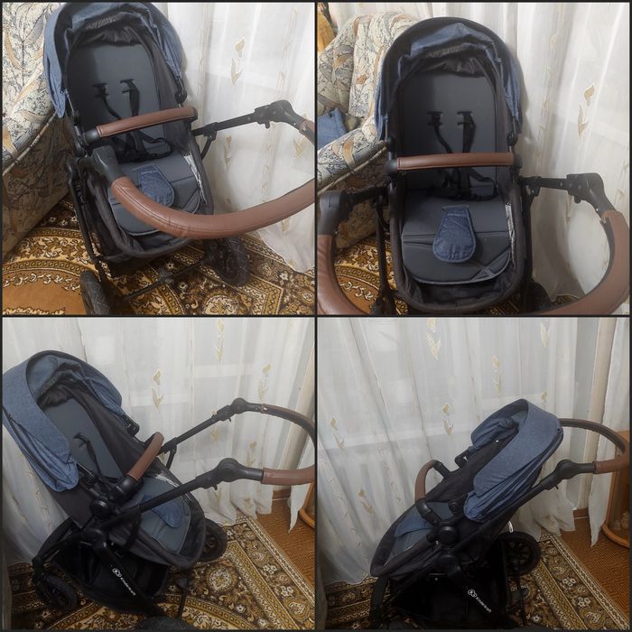 Коляска 3в1:люлька, прогулянкова, автокрісло