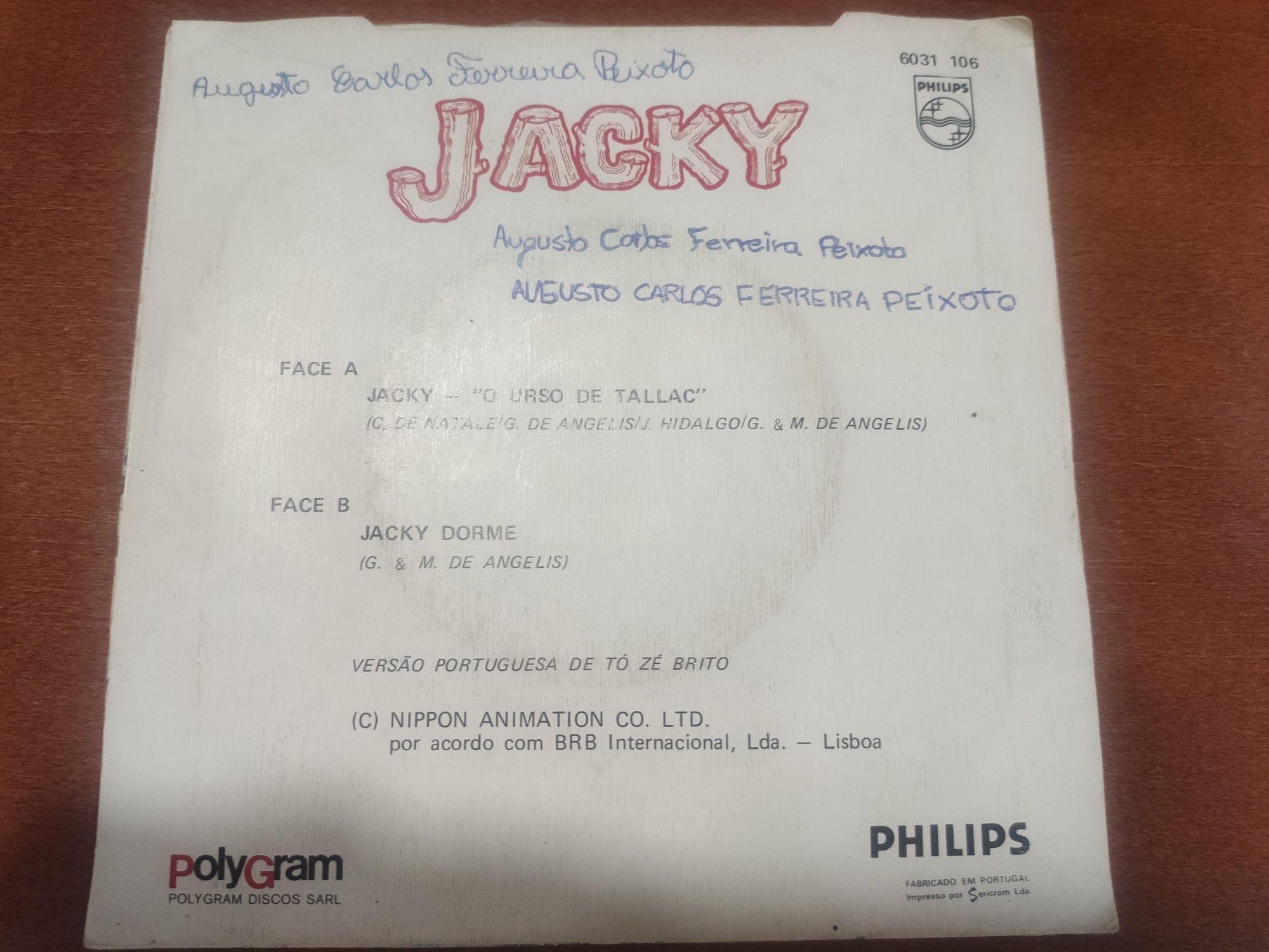 LP - Jacky o urso de tallac