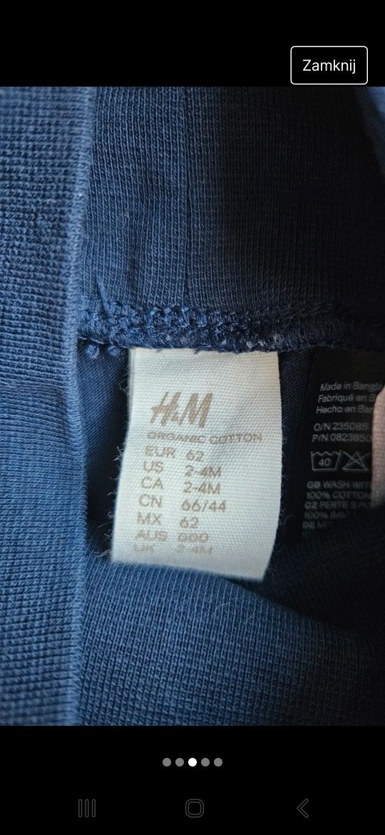 Komplet h&M niemowlęcy zestaw elegancki