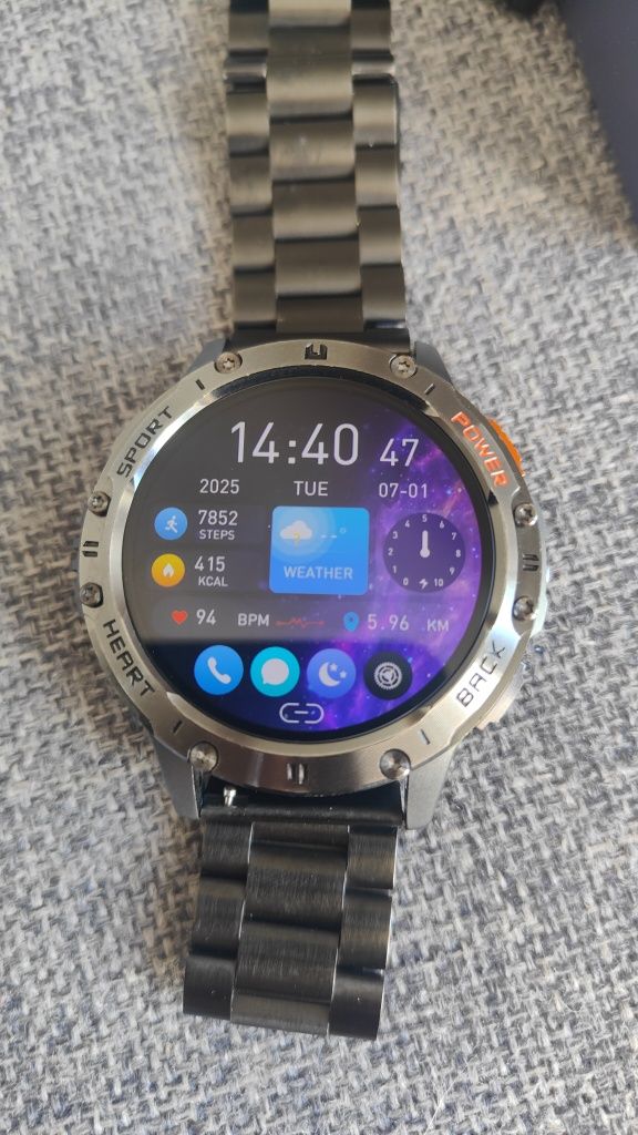 Smartwatch, zegarek, amoled, ip68, rozmowy