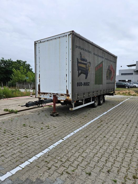 Przyczepa tandem firanka ABS ,rok prod.2001 dł. 7,00 m. nauka jazdy