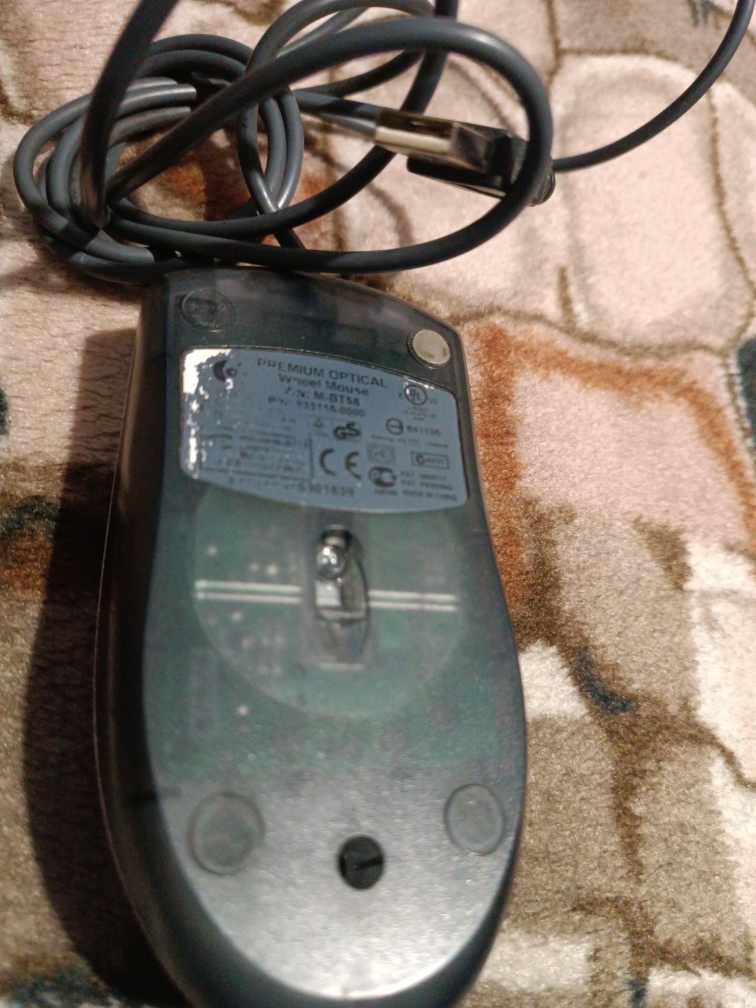 Мышь Комп'ютерна миша Logitech Optical Wheel Mouse M-BT58 USB