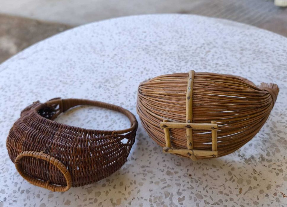 Cestinhos em Palhinha Antigos
