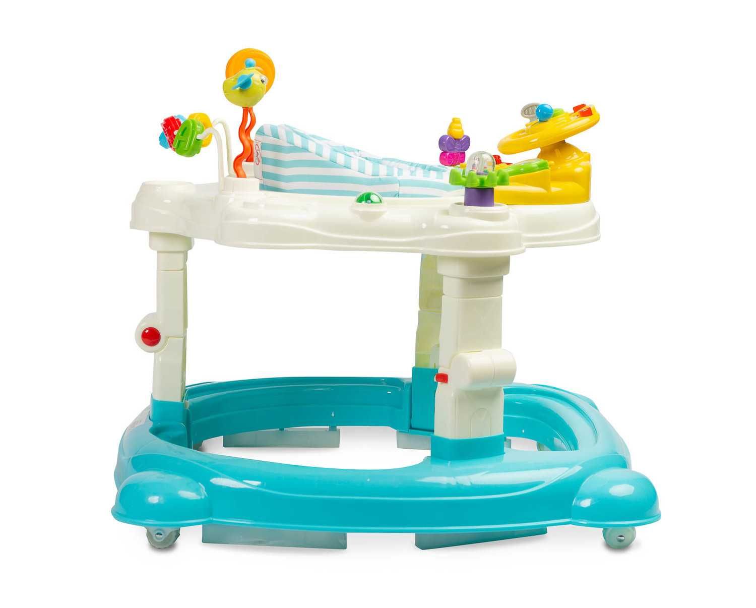 Chodzik kołyska skoczek 3w1 CARETERO HIPHOP light blue TOYZ-2048