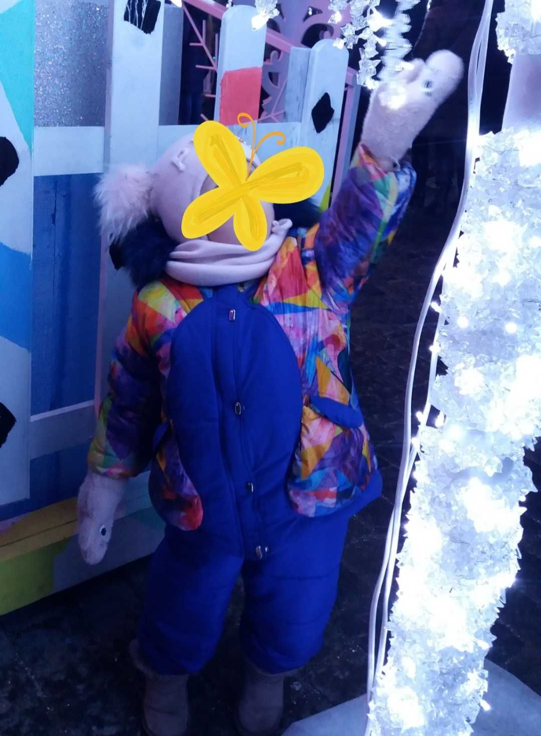 Зимний детский костюм на девочку