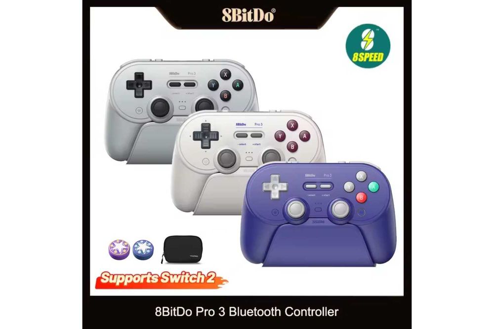 Геймпад 8BitDo Pro 3 для Windows/Android/Switch 1/2 TMR джойстик