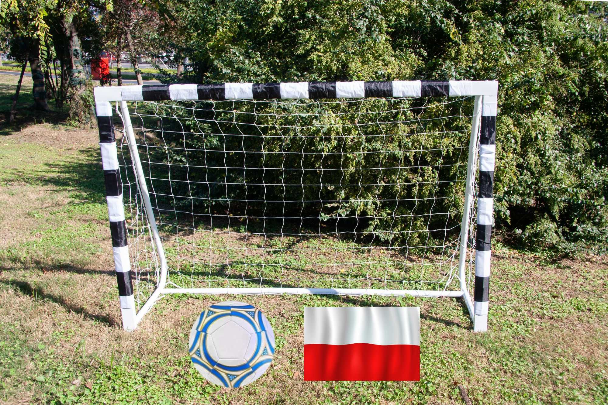 NOWA Duża Metalowa Bramka Piłkarska 300x200 do Piłki nożnej Dla Dzieci