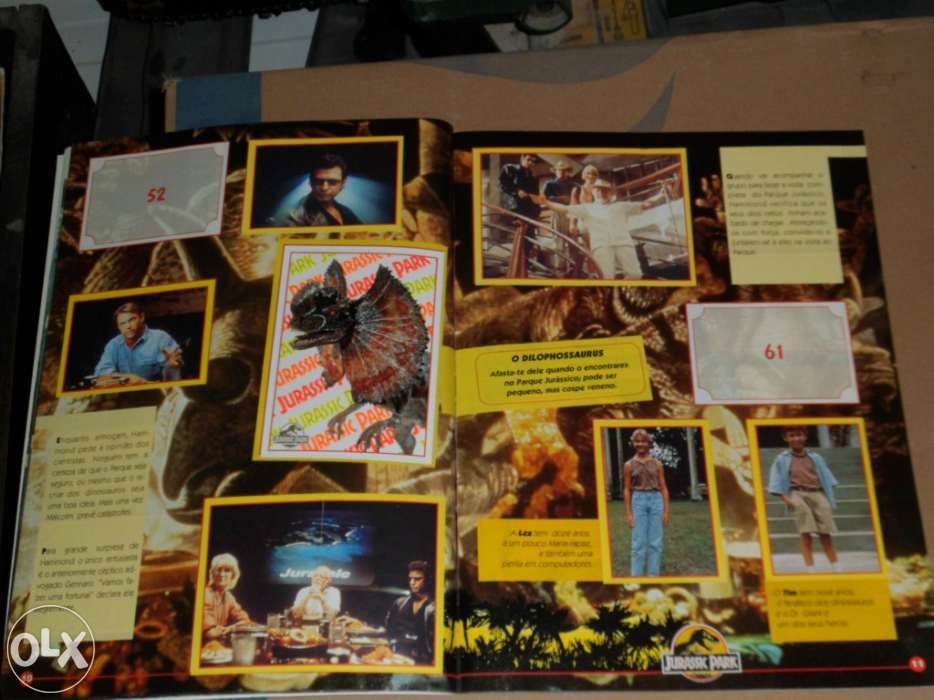 Colecção de Cromos Jurassic Park