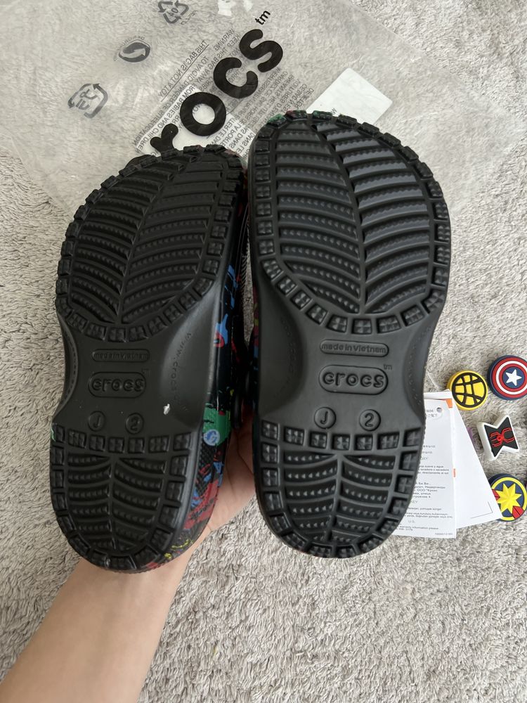Дитячі сабо Crocs J1 J2 CLASSIC MARVEL AVENGERS 33-34 розмір