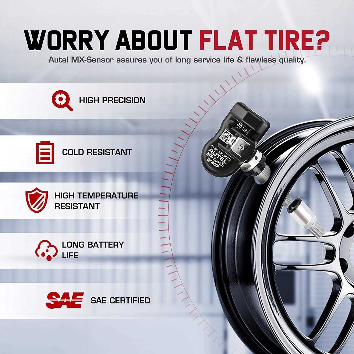 Autel Válvulas TPMS Borracha Autel RF-Sensor Máquinas Autel (NOVO)