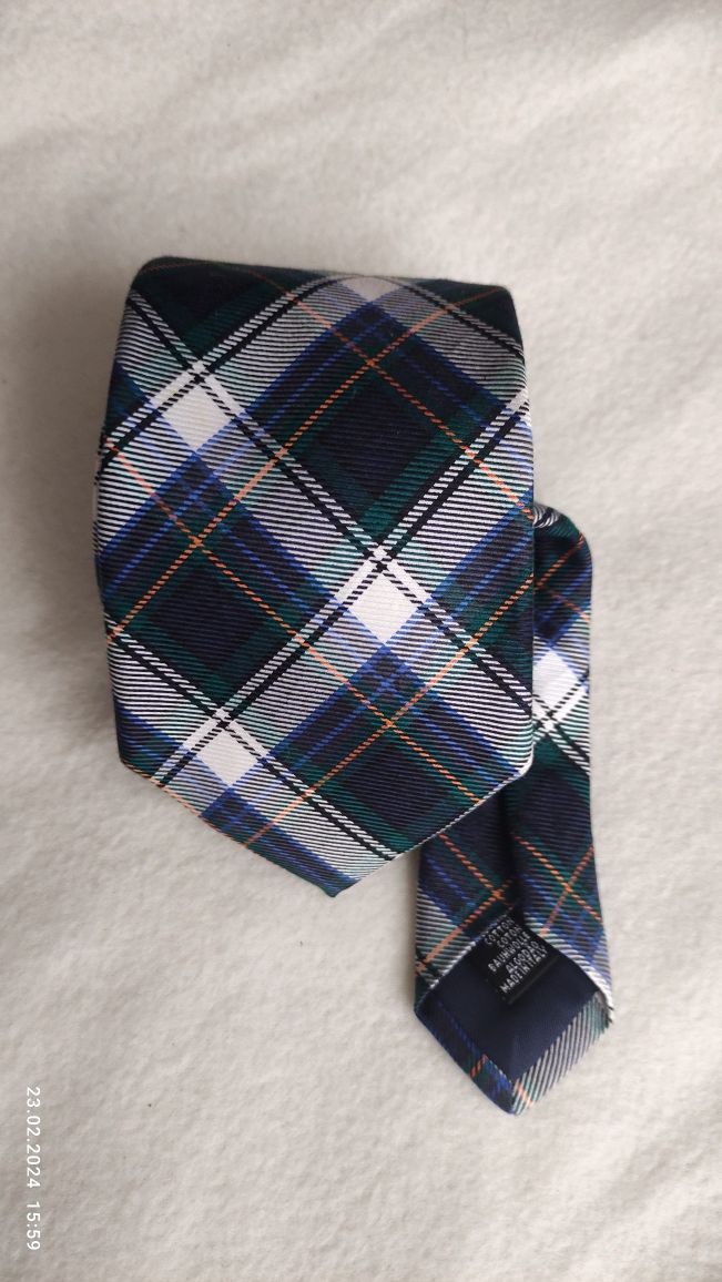 Bawełniany krawat w kratę Dolzer