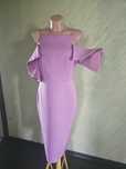 Liliowa sukienka #wow hiszpanka midi r.L River Island