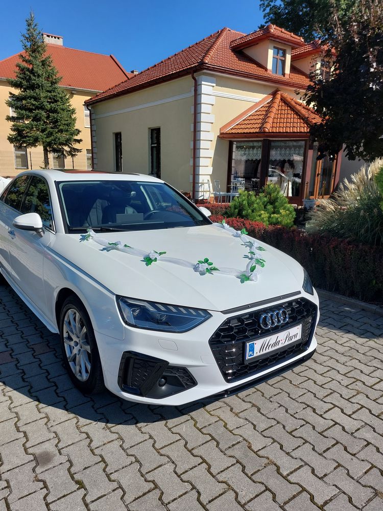 Samochód auto do ślubu na wesele Audi A4 wynajem WOLNY 2024r.