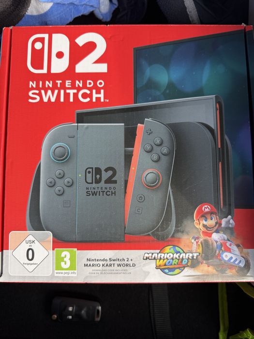 Nintendo switch 2 selada  com jogo do Mario