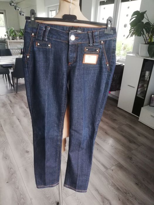 S M spodnie jeansy damskie na kant Philip