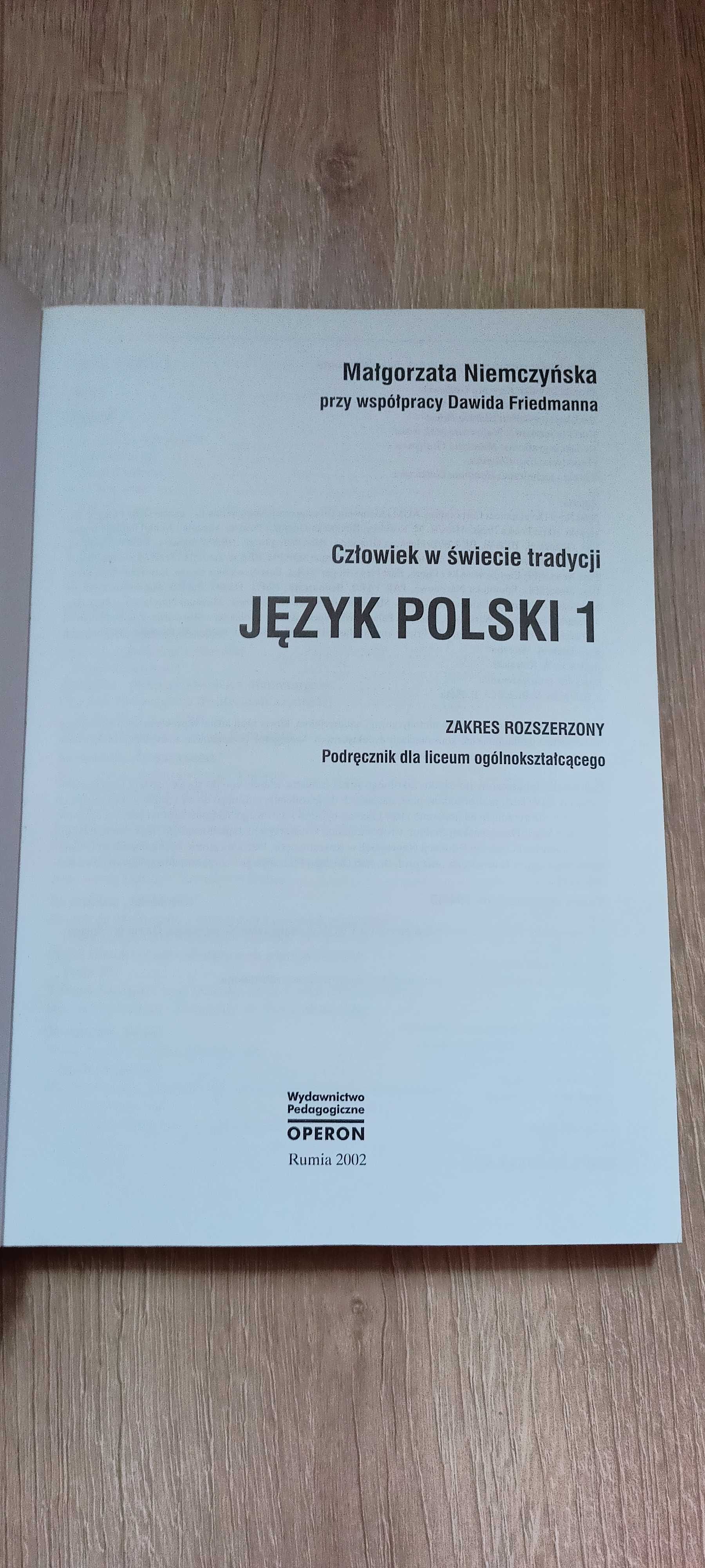 Język polski M. Niemczyńska Liceum 1 zakres rozszerzony Operon