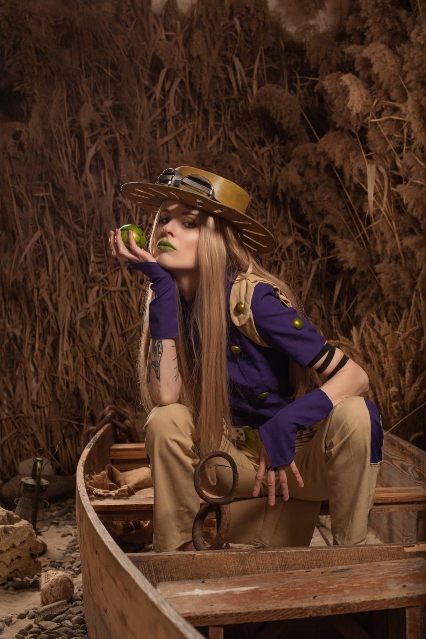Костюм косплей Джайро Jojo steel ball run