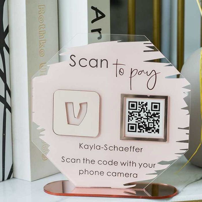 Placa em acrílico com Código QR Personalizado - Envio Grátis