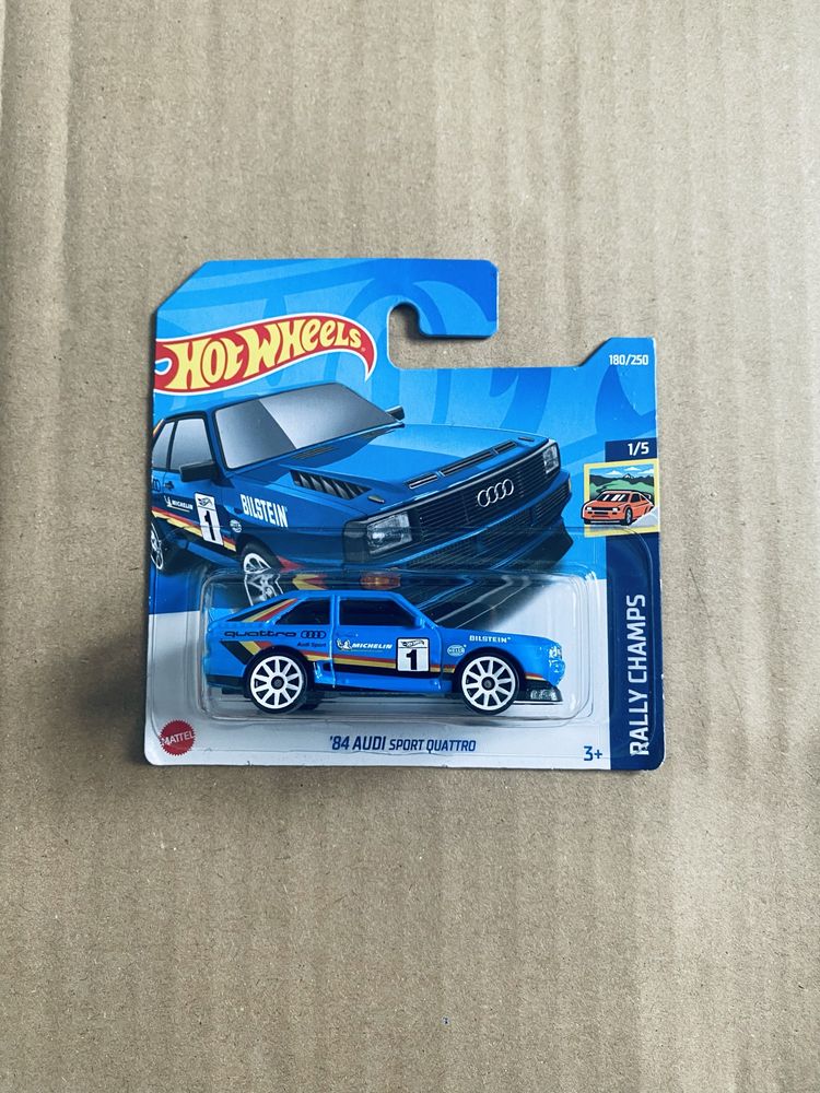 Hot Wheels 84 audi sport quattro rally champs michelin bilstein