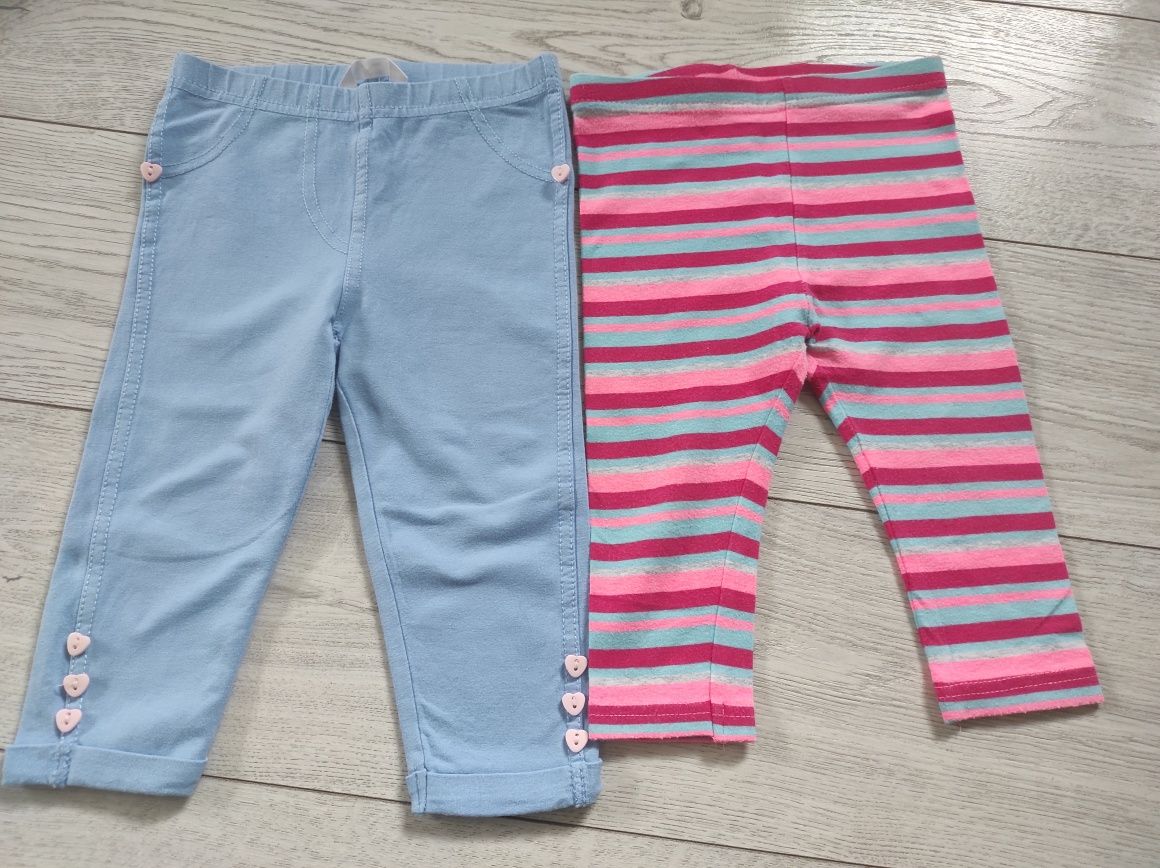 Legginsy getry dziewczęce rozmiar 80 Pepco 2 sztuki
