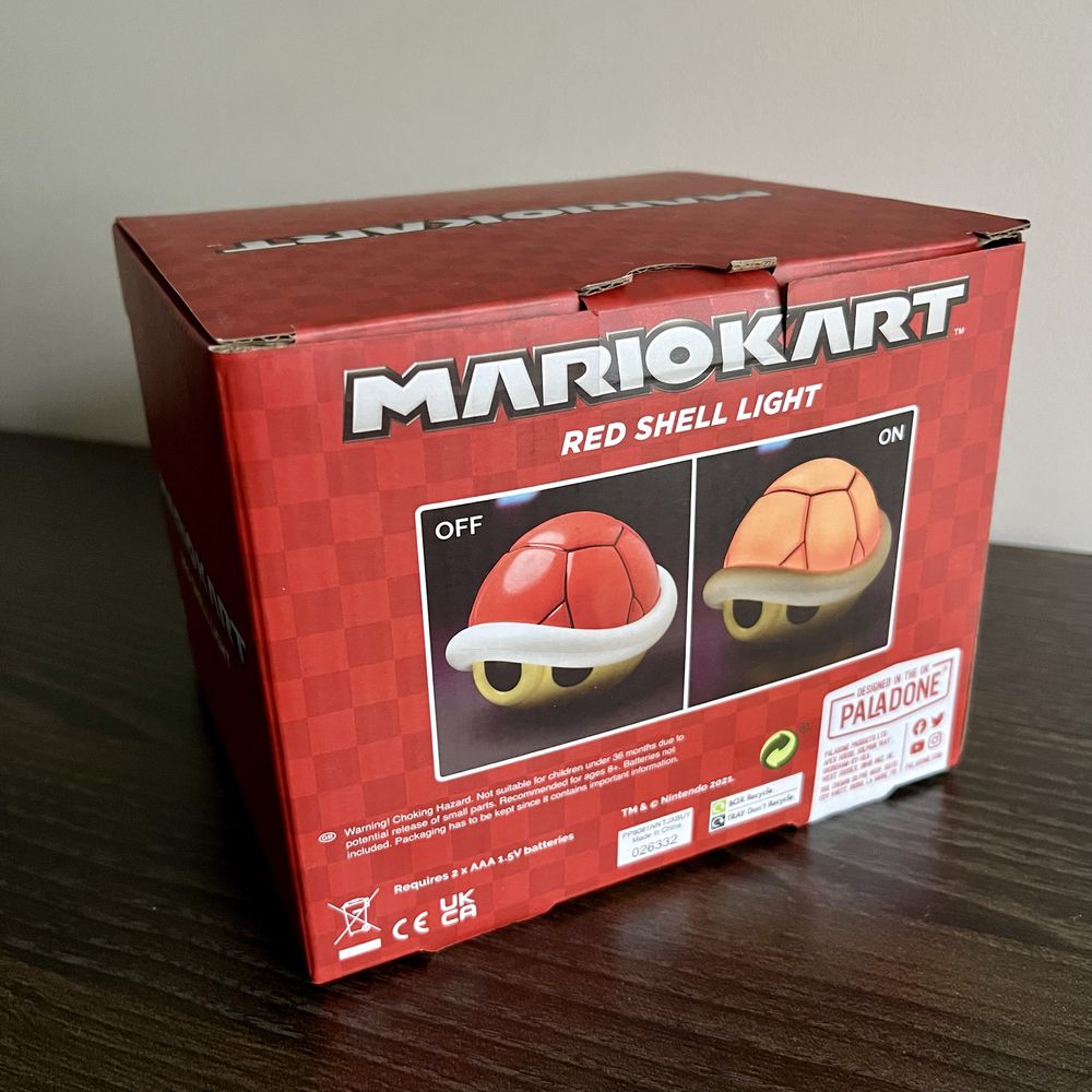 Lampka Super Mario Kart Red Shell Light with Sound - Paladon/Nintendo