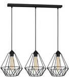 Loftowy żyrandol Luminex Basket New black 3 - SUPER CENA!