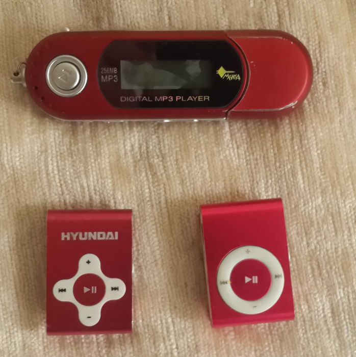 Zestaw trzech sztuk MP3